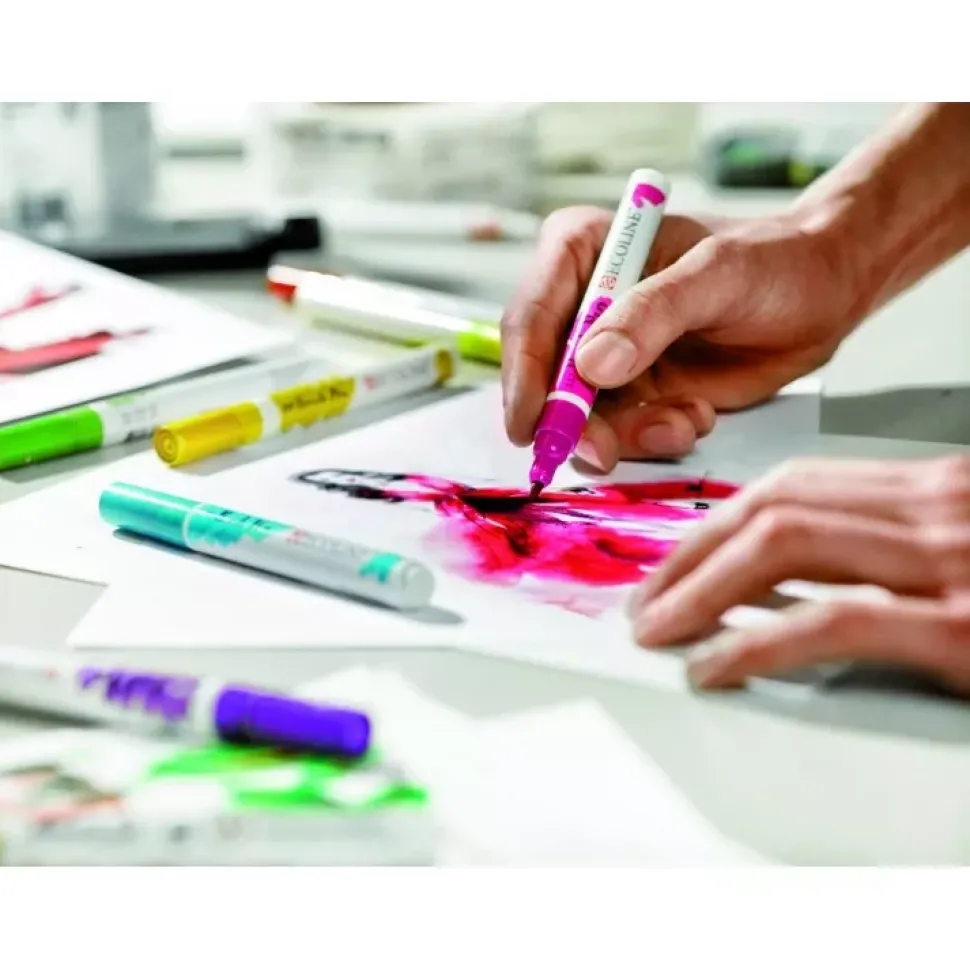 Set de 5 rotuladores Rojos Brush Pen Ecoline