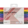 Set de 6 rotuladores Scroll and Brush Zig