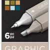 Set de 6 rotuladores Spectrum Noir Graphic Earth