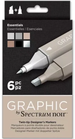 Set de 6 rotuladores Spectrum Noir Graphic Essentials