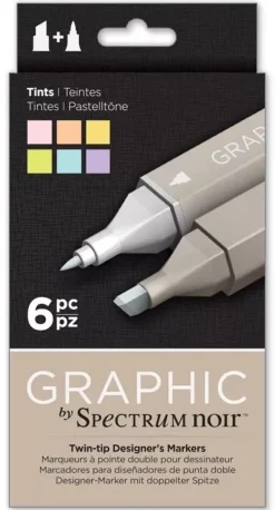 Set de 6 rotuladores Spectrum Noir Graphic Tins