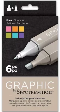 Set de 6 rotuladores Spectrum Noir Graphic Hues