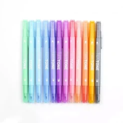 Set de 12 rotuladores Tombow TWINTONE Pastel