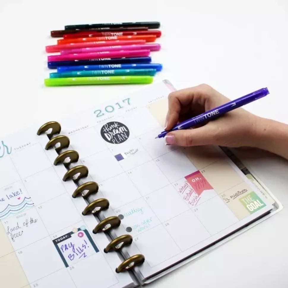 Set de 12 rotuladores Tombow TWINTONE Pastel
