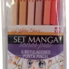 Set de 6 rotuladores Tonos piel Sakura Collection