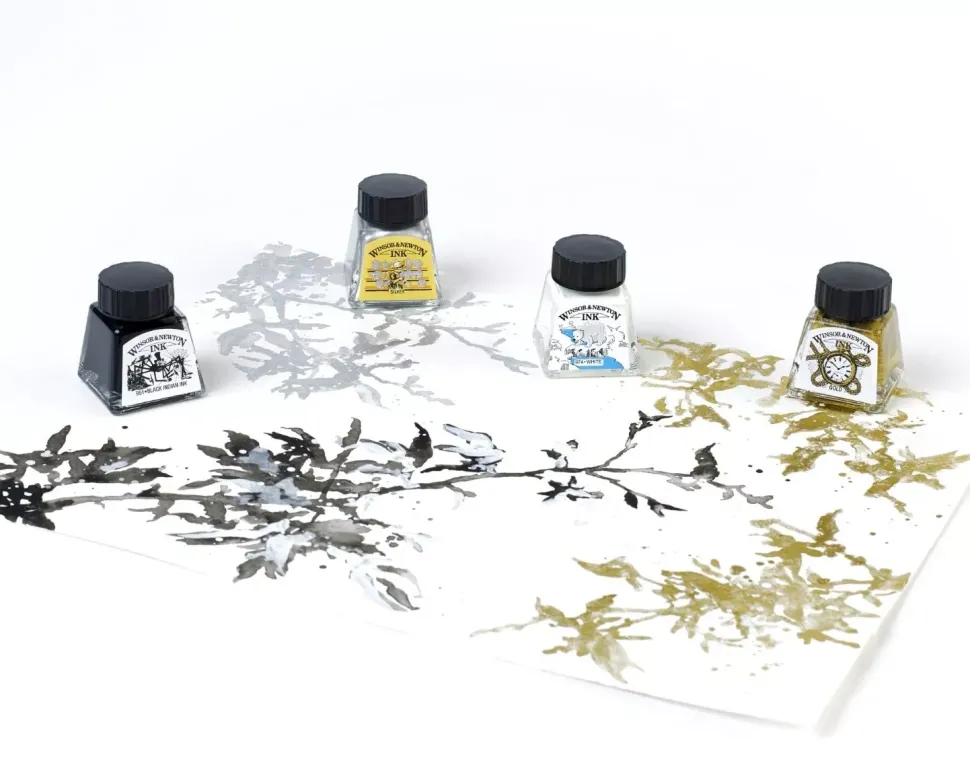 Set de 4 tintas de dibujo Winsor and Newton