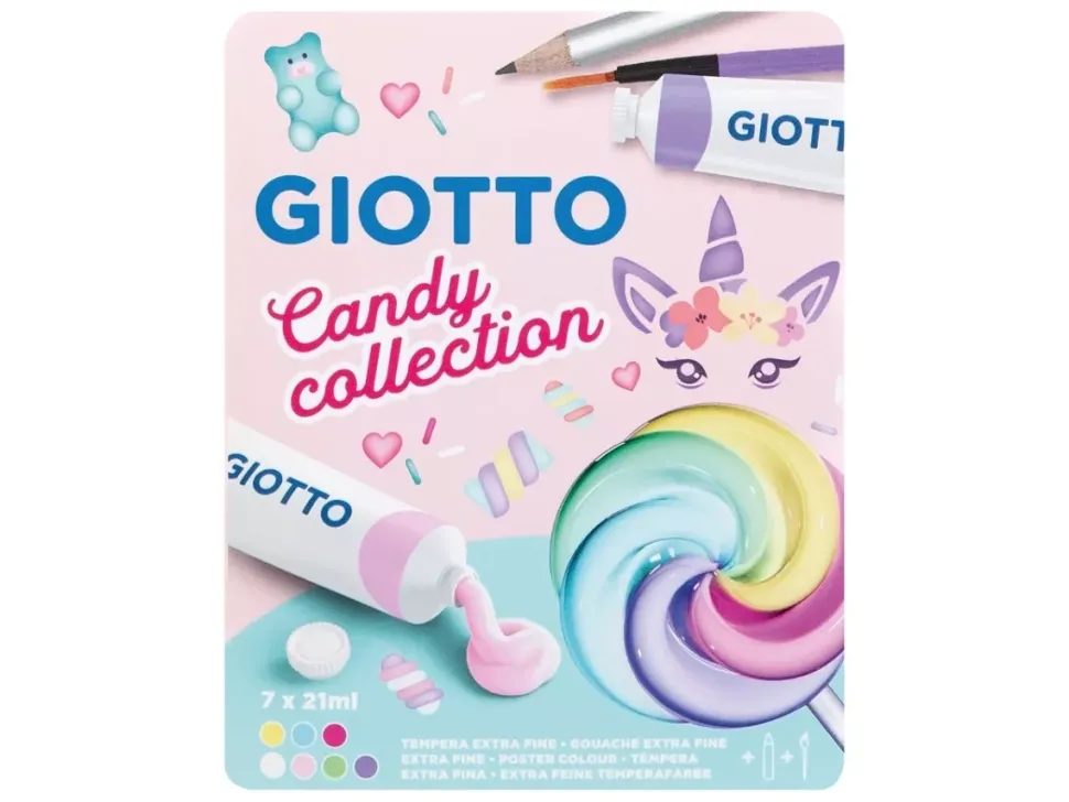 Set de 7 témperas Candy Collection Giotto
