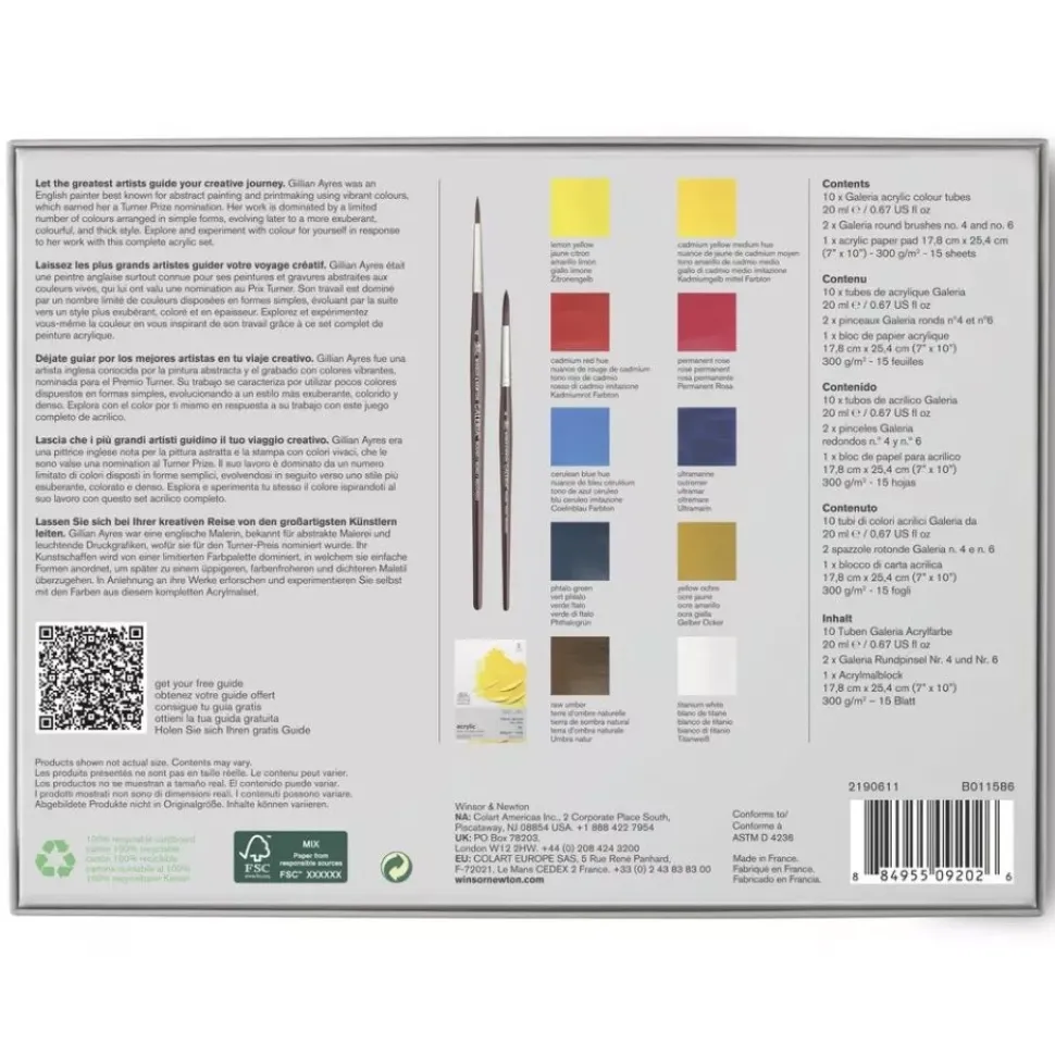 Set de Acrílico Gillian Ayres Tate Collection Winsor & Newton