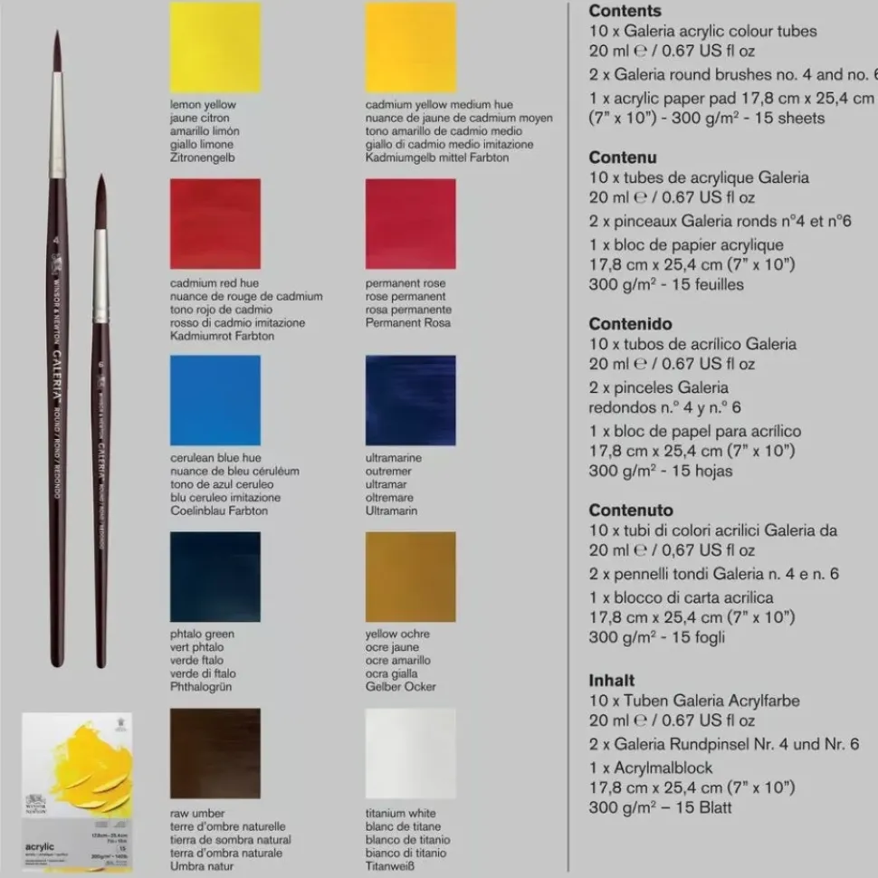 Set de Acrílico Gillian Ayres Tate Collection Winsor & Newton