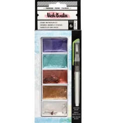 Set de acuarelas metálicas Cosmic Watercolor Where To Next Vicki Boutin