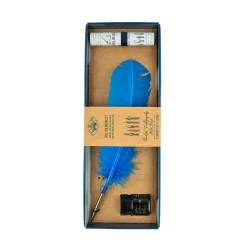 Set de caligrafía con pluma azul Manuscript