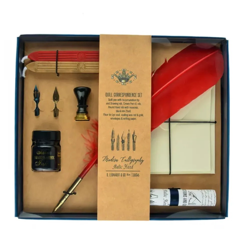 Set de correspondencia para caligrafía y sellado Manuscript