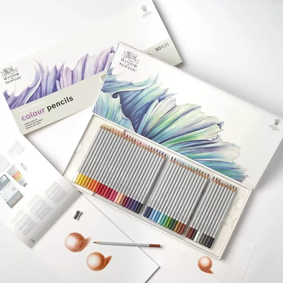 Set de Dibujo 48 Lápices de Colores Studio Winsor and Newton