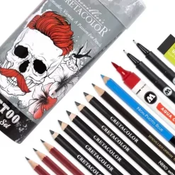 Set de Dibujo Tatto Sketching 24 piezas Cretacolor