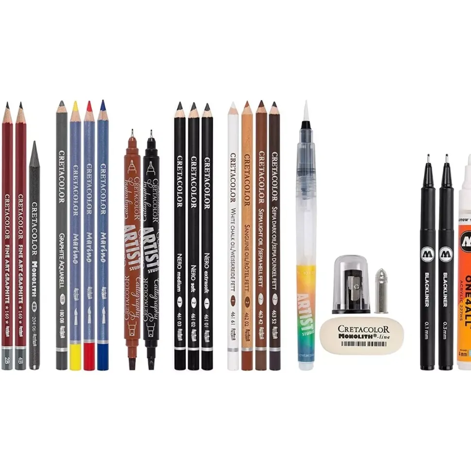Set de Dibujo Urban Sketching 24 piezas Cretacolor