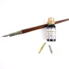 Set de escritura con pluma de madera Bortoletti