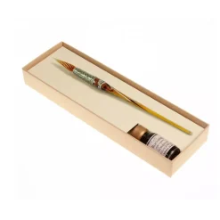 Set de escritura con pluma de cristal Ambar