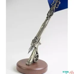 Set de escritura con pluma de oca azul Morosini Bortoletti