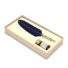 Set de escritura pluma azul Bortoletti