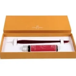 Set de escritura pluma de vidrio y tinta roja J.Herbin