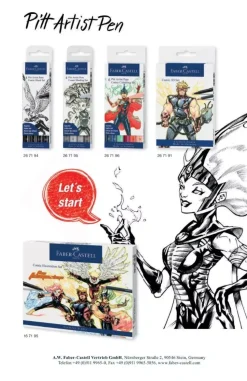 Set de ilustración de cómics 11 piezas Creative Studio Faber-Castell