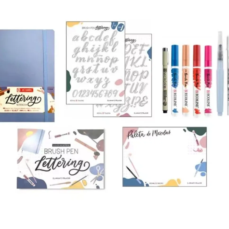 Set de Iniciación al Lettering Azul Talens