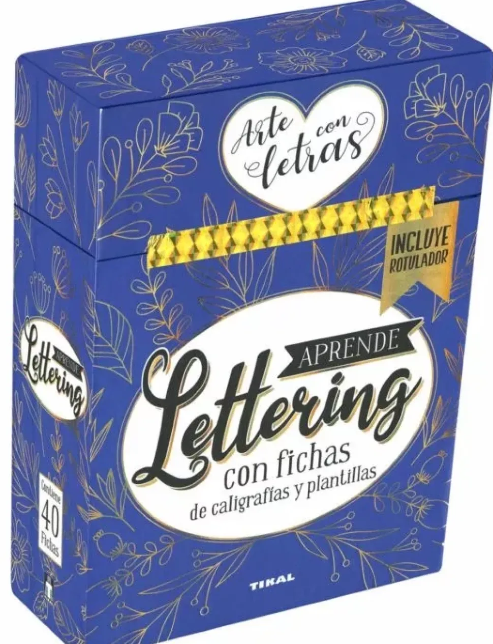 Set de Libro y Fichas Aprende Lettering