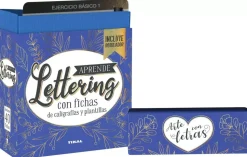 Set de Libro y Fichas Aprende Lettering