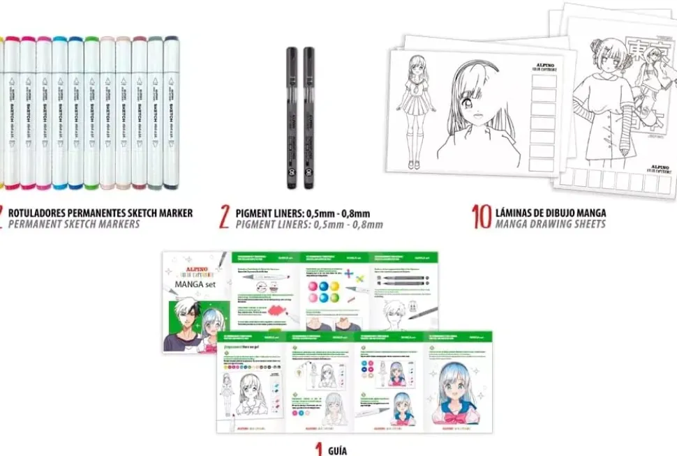 Set de manga Color Experience Alpino