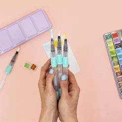 Set de Pinceles con Depósito de Agua Craftelier