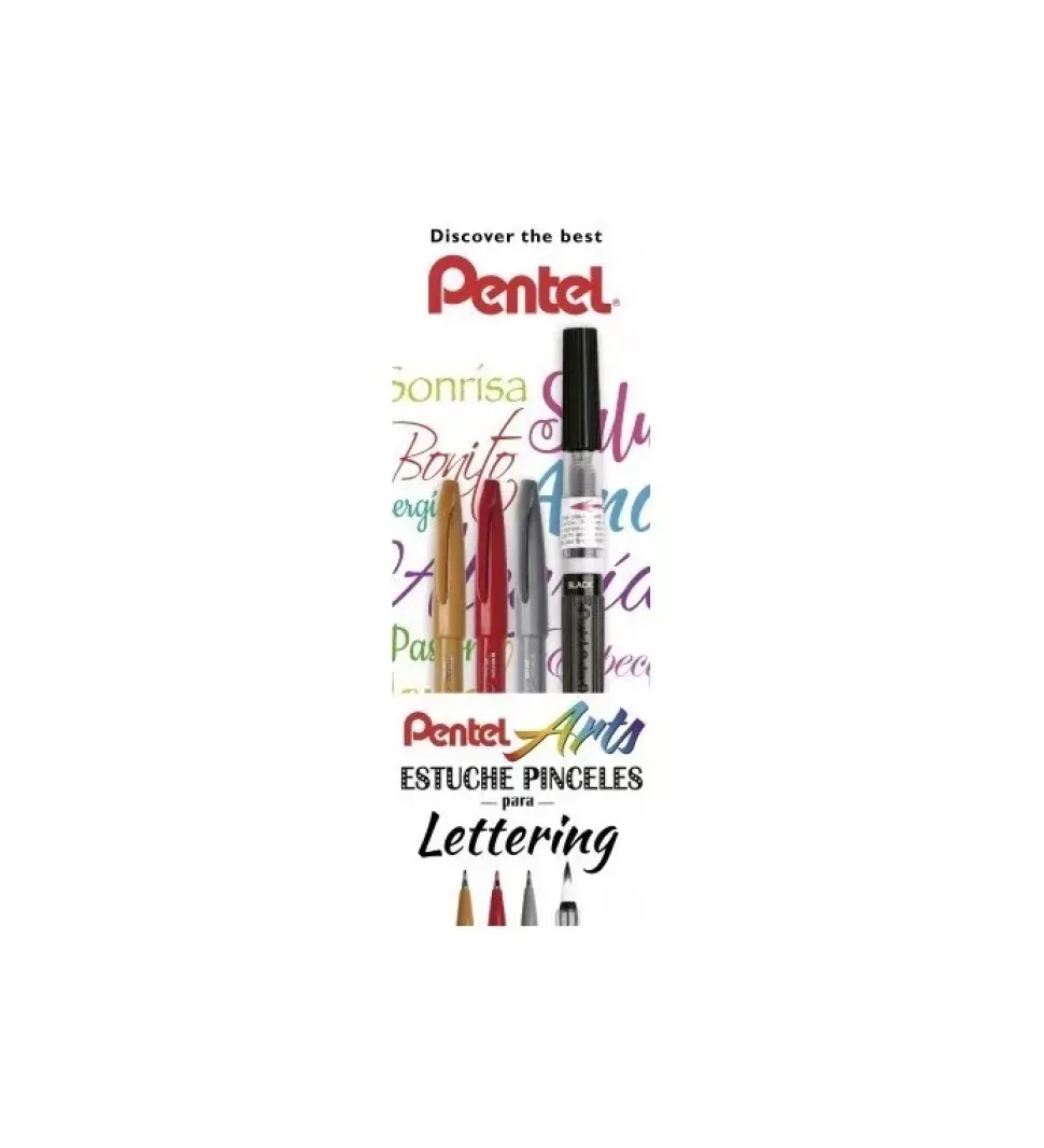 Set de rotuladores para Lettering y Caligrafía Principiantes Pentel