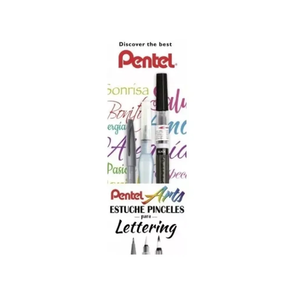 Set de rotuladores para Lettering y Caligrafía #3A Pentel