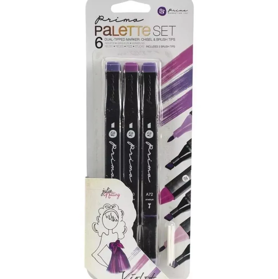 Set de rotuladores Prima Palette Mix Media Tonos violetas