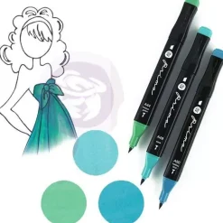 Set de rotuladores Prima Palette Mix Media Tonos zafiro