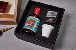 Set de Tinta Rojo Algarrobo y Tintero de Porcelana Herbin
