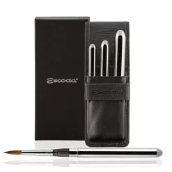 Set de viaje acuarela 1251 estuche sintético y pinceles naturales Marta Kolinsky Óptimo 1215 Escoda