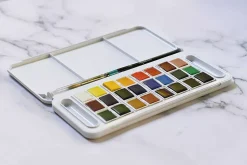 Set de Viaje de Acuarela 24 Pastillas Aquafine Daler Rowney