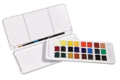 Set de Viaje de Acuarela 24 Pastillas Aquafine Daler Rowney
