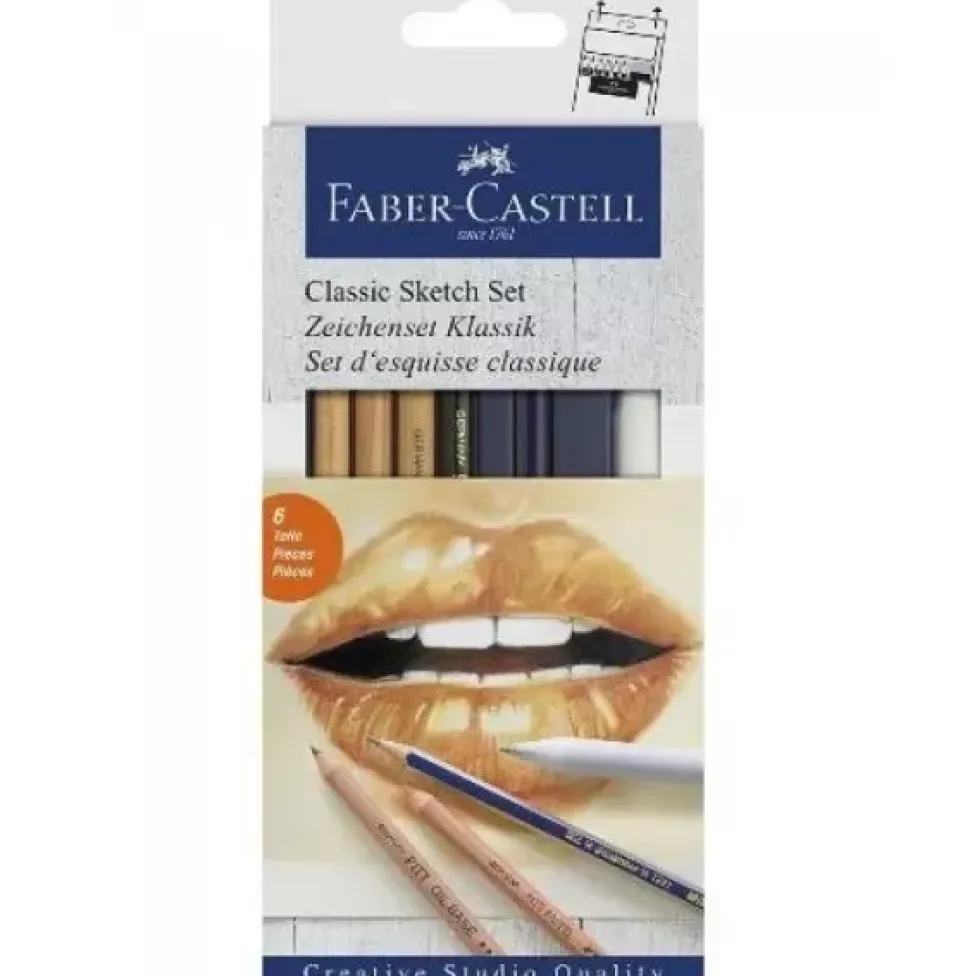 Set Dibujo 6 piezas Goldfaber Sketch Classic Faber-Castell
