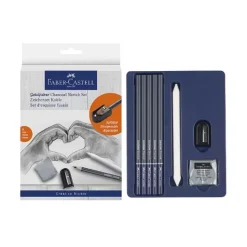 Set Dibujo Carboncillo 8 Piezas Goldfaber Charcoal Faber-Castell
