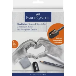 Set Dibujo Carboncillo 8 Piezas Goldfaber Charcoal Faber-Castell