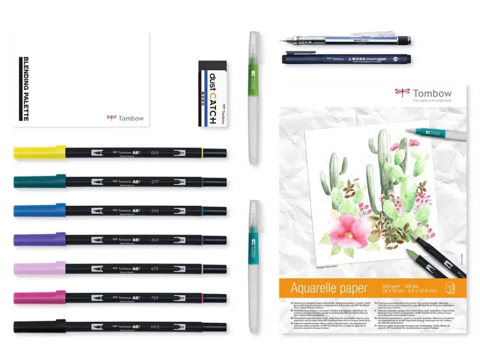 Set Have Fun @ Home Watercoloring Tombow
