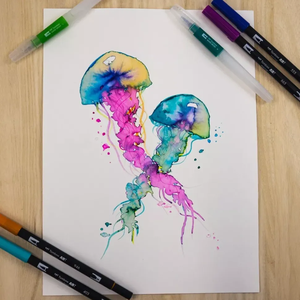 Set Have Fun @ Home Watercoloring Tombow