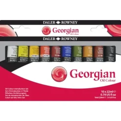 Set introducción 10 óleos Georgian Daler-Rowney 22ml
