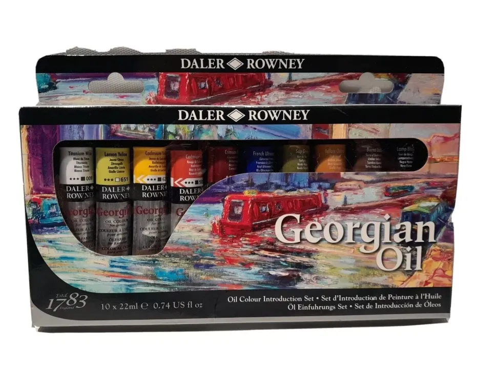 Set introducción 10 óleos Georgian Daler-Rowney 22ml