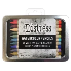 Set Lápices Acuarelables Distress Pencils Tim Holtz Ranger 06