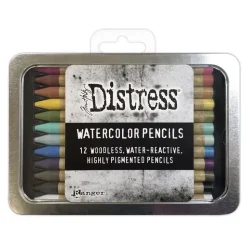 Set Lápices Acuarelables Distress Pencils Tim Holtz Ranger 01
