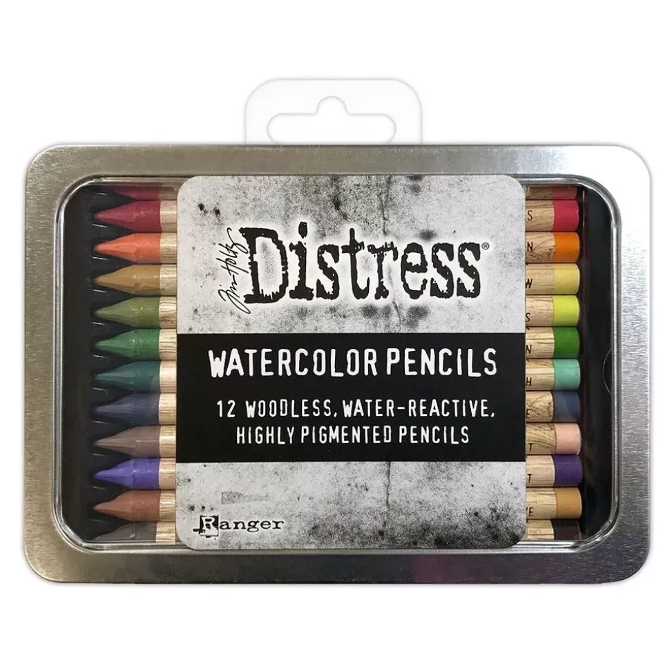 Set Lápices Acuarelables Distress Pencils Tim Holtz Ranger 04