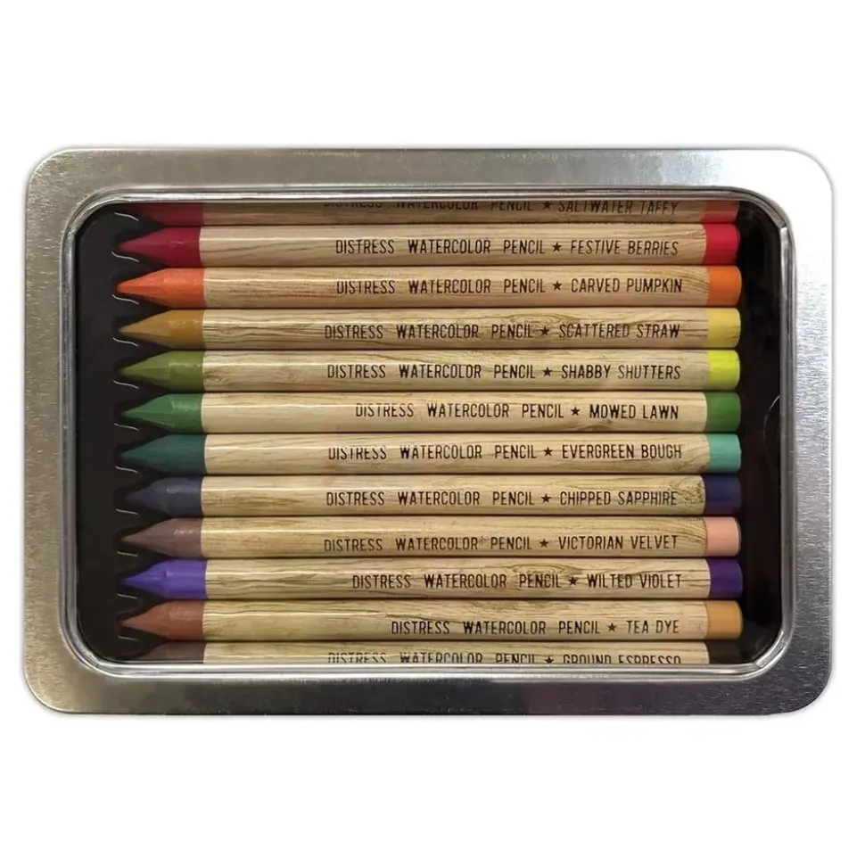 Set Lápices Acuarelables Distress Pencils Tim Holtz Ranger 04