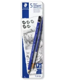 Set Lápices grafito acuarelable Lumograph 100A Staedtler